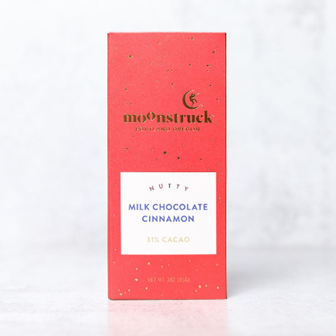 Moonstruck Chocolate Milk Chocolate Cinnamon Bar
